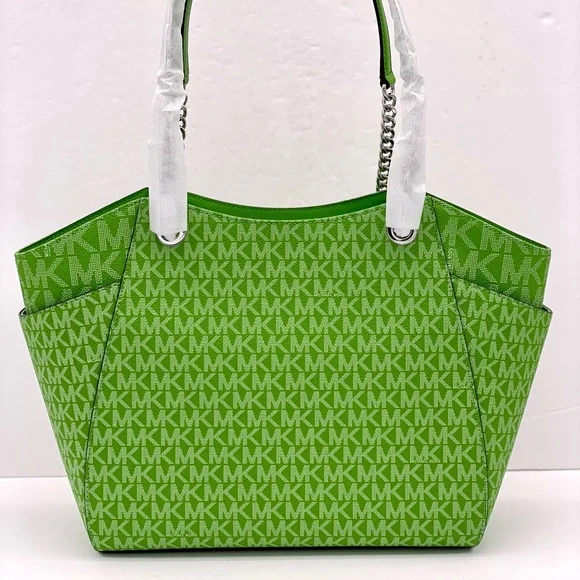 Michael Kors Jet Set Large Signature Logo Shoulder Bag - Picture 5 of 14